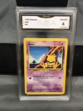 GMA Graded 1999 Pokemon Base Set Unlimited #43 ABRA Trading Card - VG-EX 4