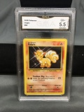 GMA Graded 1999 Pokemon Base Set Unlimited #68 VULPIX Trading Card - EX+ 5.5