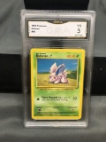 GMA Graded 1999 Pokemon Base Set Unlimited #55 NIDORAN Trading Card - VG 3