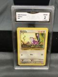 GMA Graded 1999 Pokemon Base Set Unlimited #61 RATTATA Trading Card - GOOD 2