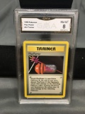GMA Graded 1999 Pokemon Base Set Unlimited #84 PLUS POWER Trading Card - NM-MT 8