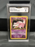 GMA Graded 2000 Pokemon Gym Heroes 1st Edition #95 SABRINA'S SLOWPOKE Trading Card - EX-NM 6