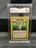 GMA Graded 1999 Pokemon Fossil Unlimited #61 RECYCLE Trading Card - NM-MT+ 8.5