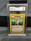 GMA Graded 1999 Pokemon Fossil Unlimited #61 RECYCLE Trading Card - NM-MT 8