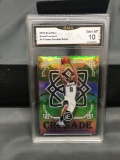 GMA Graded 2016-17 Panini Excalibur Camo Crusade Prizm KAWHI LEONARD Basketball Card - GEM MINT 10