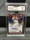 GMA Graded 2019 Topps Chrome Update Refractor ANDREW KNIZNER Cardinals ROOKIE Autograph Baseball