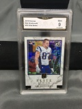 GMA Graded 2018 Donruss Elite Series ROB GRONKOWSKI Patriots Football Card - MINT 9