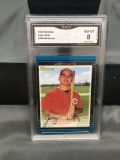 GMA Graded 2002 Bowman JOEY VOTTO Reds ROOKIE Baseball Card - NM-MT 8