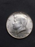 1964 United States Kennedy Silver Half Dollar - 90% Silver Coin from Estate