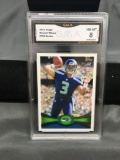 GMA Graded 2012 Topps #165 RUSSELL WILSON Seahawks ROOKIE Football Card - NM-MT 8