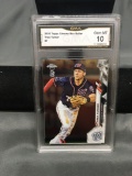 GMA Graded 2020 Topps Chrome Ben Baller #7 TREA TURNER Nationals Baseball Card - GEM MINT 10