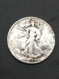 1943-S United States Walking Liberty Silver Half Dollar - 90% Silver Coin from Estate