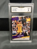 GMA Graded 2017-18 Panini Prestige #152 LONZO BALL Lakers ROOKIE Basketball Card - MINT 9