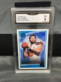 GMA Graded 2018 Donruss #303 BAKER MAYFIELD Browns ROOKIE Football Card - MINT 9