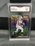 GMA Graded 2018 Panini Prizm Disco Prizm MARSHAWN LYNCH Raiders Football Card - GEM MINT 10