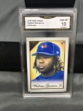 GMA Graded 2019 Topps Gallery #98 VLADIMIR GUERRERO JR. Blue Jays ROOKIE Baseball Card - GEM MINT 10