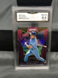 GMA Graded 2019 Panini Prizm Purple Prizm GEORGE BRETT Royals Baseball Card - NM-MT+ 8.5