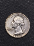 1938-S United States Washington Silver Quarter - 90% Silver Coin from Estate