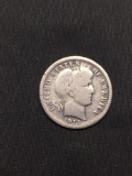 1911 United States Barber Silver Dime - 90% Silver Coin