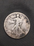 1920-D United States Walking Liberty Silver Half Dollar - 90% Silver Coin from Estate