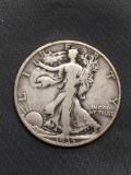 1935-D United States Walking Liberty Silver Half Dollar - 90% Silver Coin from Estate