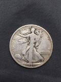 1936 United States Walking Liberty Silver Half Dollar - 90% Silver Coin from Estate