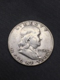 1950 United States Franklin Silver Half Dollar - 90% Silver Coin from Estate