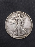 1937-S United States Walking Liberty Silver Half Dollar - 90% Silver Coin from Estate