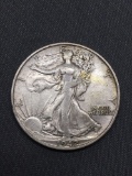 1942-S United States Walking Liberty Silver Half Dollar - 90% Silver Coin from Estate