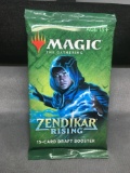 Factory Sealed Magic the Gathering ZENDIKAR RISING 15 Card Draft Booster Pack