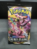 Factory Sealed Pokemon Sword & Shield REBEL CLASH 10 Card Booster Pack