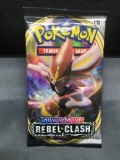 Factory Sealed Pokemon Sword & Shield REBEL CLASH 10 Card Booster Pack