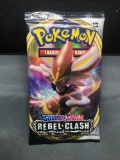 Factory Sealed Pokemon Sword & Shield REBEL CLASH 10 Card Booster Pack