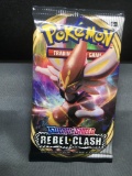 Factory Sealed Pokemon Sword & Shield REBEL CLASH 10 Card Booster Pack