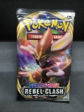 Factory Sealed Pokemon Sword & Shield REBEL CLASH 10 Card Booster Pack