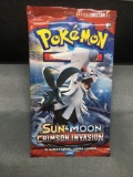 Factory Sealed Pokemon Sun & Moon CRIMSON INVASION 10 Card Booster Pack