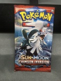 Factory Sealed Pokemon Sun & Moon CRIMSON INVASION 10 Card Booster Pack