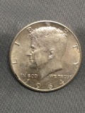 1964 United States Kennedy Silver Half Dollar - 90% Silver Coin from Estate