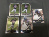 5 Card Lot of JADEVEON CLOWNEY Texans ROOKIE Football Cards from Huge Collection