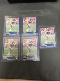 5 Card Lot of 1989 Score #72 CRIS CARTER Vikings ROOKIE Football Cards from Collection