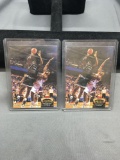 2 Card Lot of 1992-93 Stadium Club #201 SHAQUILLE O'NEAL Magic Lakers ROOKIE Basketball Card