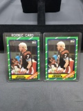 2 Card Lot of 1986 Topps #255 BOOMER ESIASON Bengals ROOKIE Football Cards