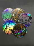 5 Count Lot Pokemon CHARIZARD & PIKACHU Promo Token Coins