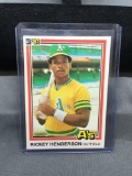 1981 Donruss #119 RICKEY HENDERSON A's 2nd Year Vintage Baseball Card