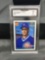 GMA Graded 1991 Topps Desert Shield #254 SHAWN BOSKIE Cubs Baseball Card - NM 7