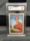 GMA Graded 1991 Topps Desert Shield #616 TODD ZEILE Cardinals Baseball Card - EX-NM 6