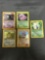 5 Count Lot of Vintage Pokemon Holo Trading Cards