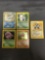 5 Count Lot of Vintage Pokemon Holo Trading Cards