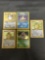 5 Count Lot of Vintage Pokemon Holo Trading Cards