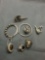 Sterling Silver Jewelry Scrap Lot Earrings - 25 Grams